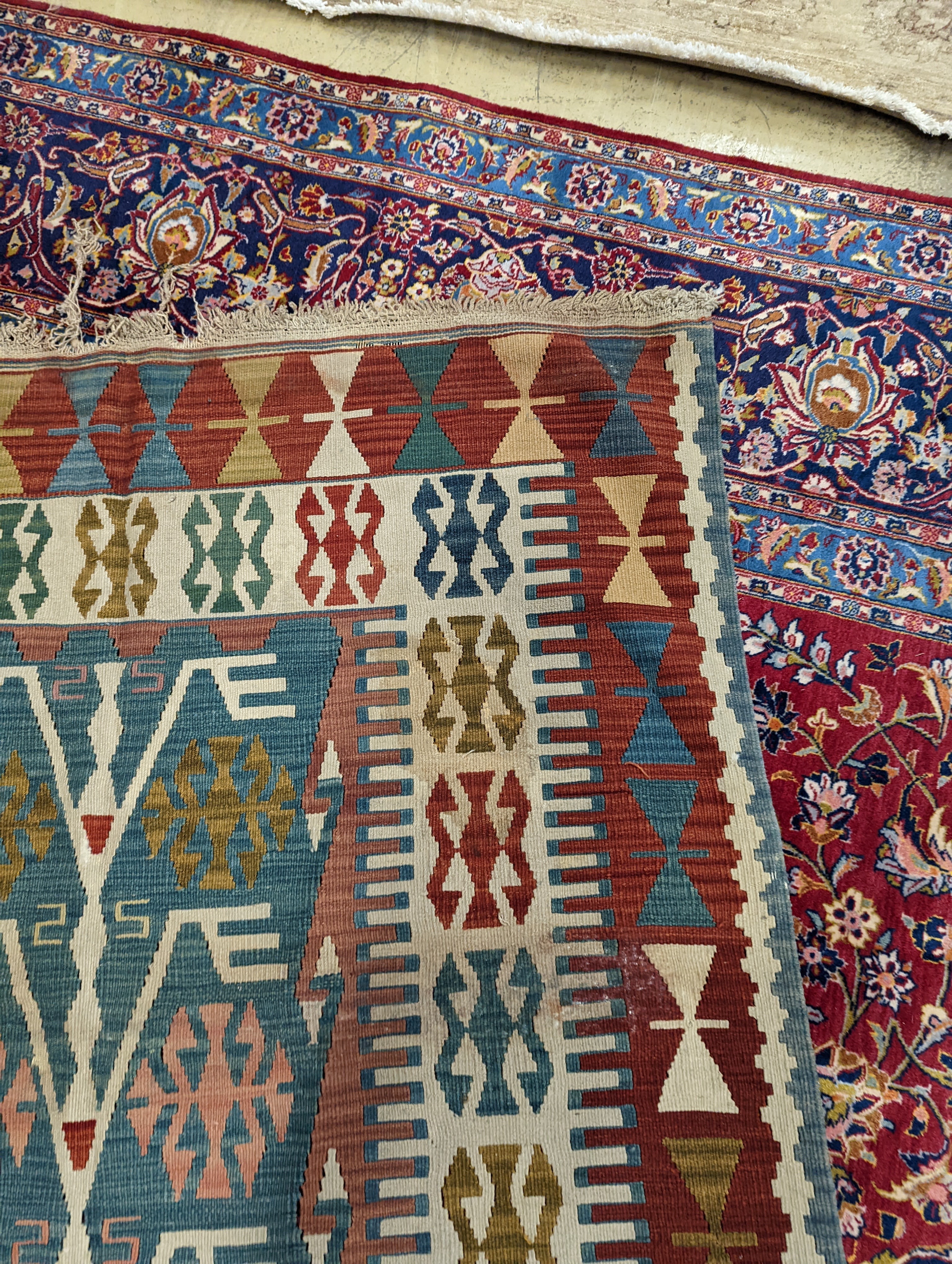 A Soumak Kelim carpet, approx. 240 x 140cm